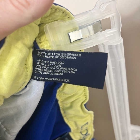 U.S. POLO ASSN. Men’s Stretch Twill Jogger Short Blue Elastic Waist Size XS Y2K - Picture 7 of 9